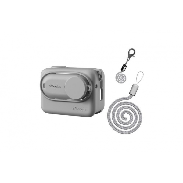 Stablecam Šedý silikonový kryt s poutkem na kameru Insta360 GO 3 + Action Pod 1INST462G