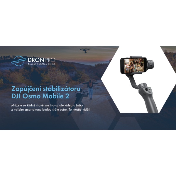 Dárkový poukaz na zapůjčení stabilizátoru DJI Osmo Mobile 2
