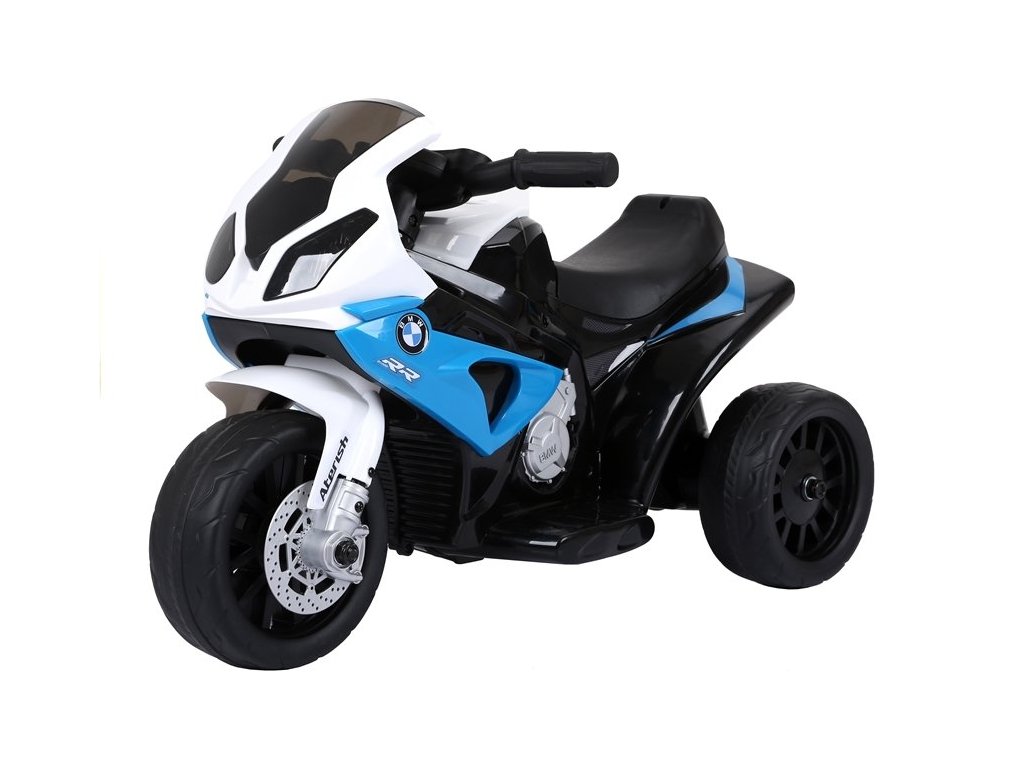 Dětská elektrická motorka BMW S1000RR tříkolka modrá