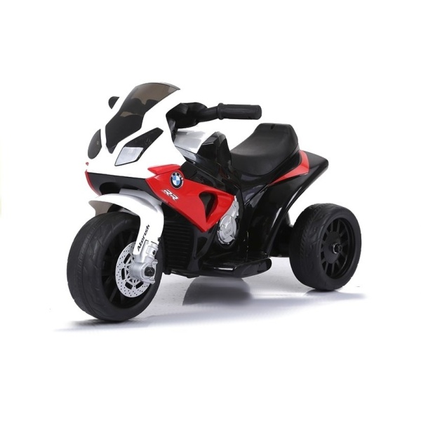  Dětská elektrická motorka BMW S1000RR tříkolka červená