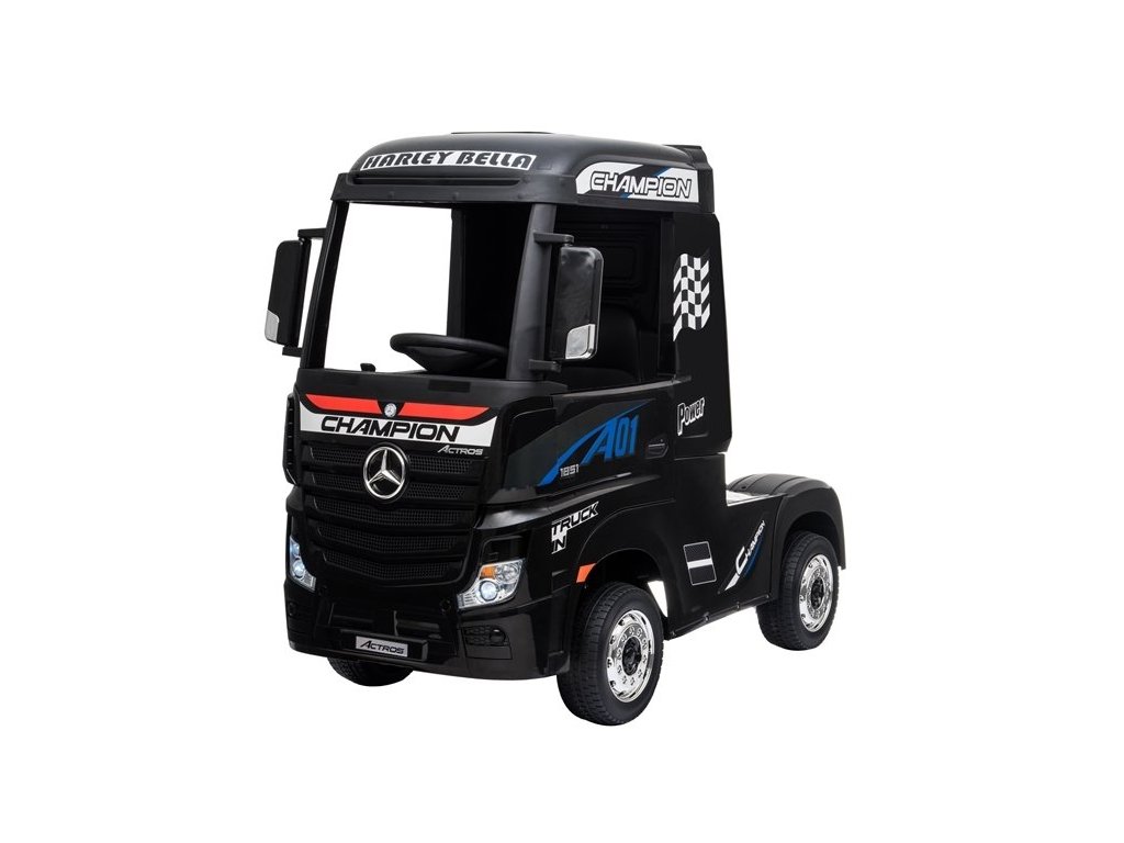 Dětské elektrické auto Mercedes Actros černý