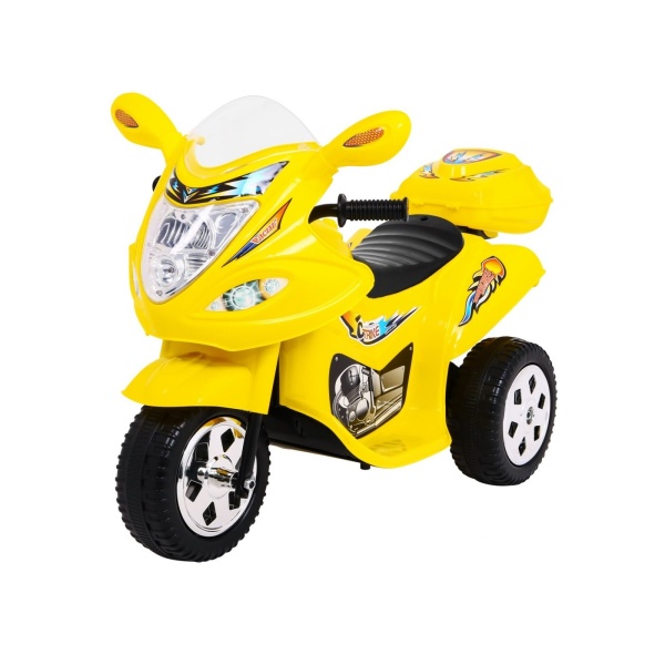  Dětská elektrická motorka skútr žlutý