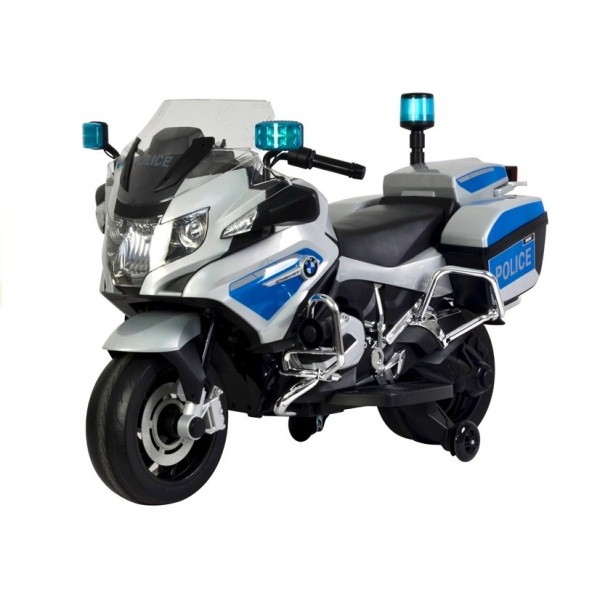  Elektrická motorka BMW R1200 Policie stříbrná