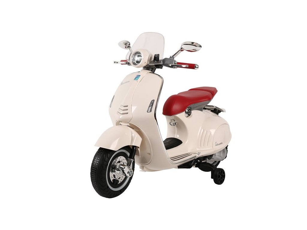 Dětský elektrický skútr Vespa GTS bílá