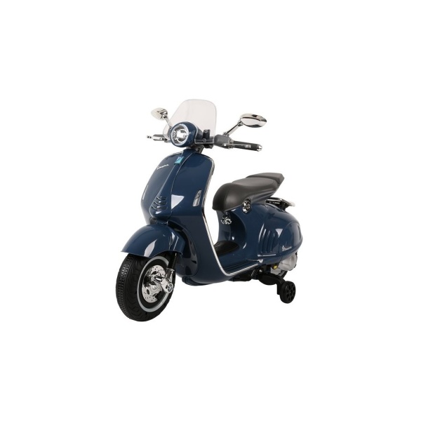 Dětský elektrický skútr Vespa GTS tmavě modrý