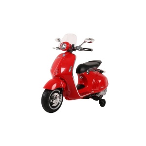  Dětský elektrický skútr Vespa GTS červený