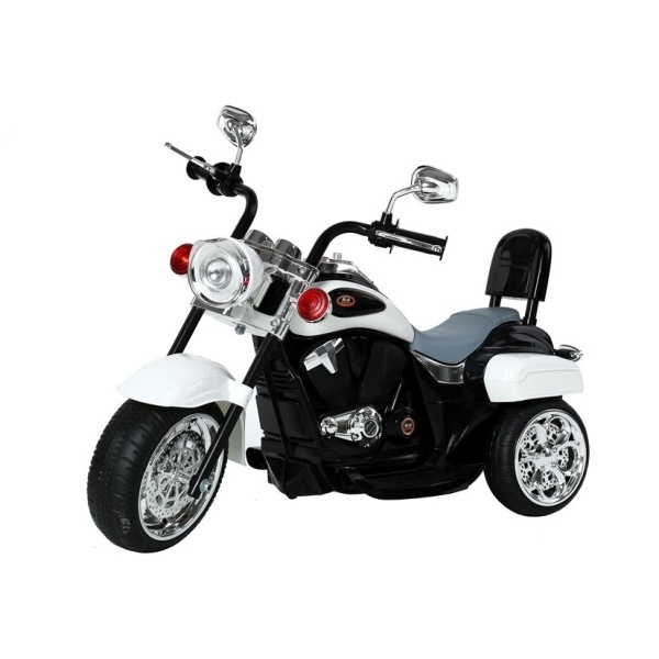  Dětská elektrická motorka Chopper bílá