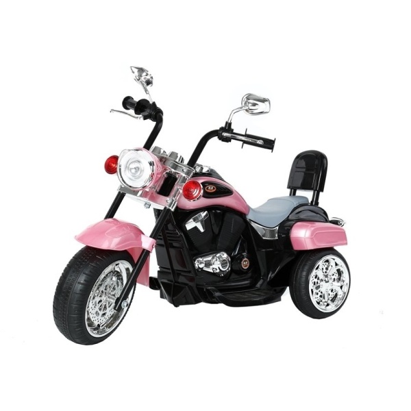  Dětská elektrická motorka Chopper růžová