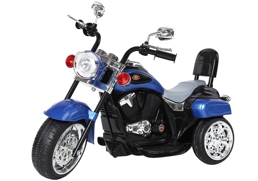 Dětská elektrická motorka Chopper modrá