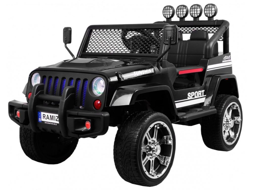  Elektrické autíčko Jeep Raptor 4x4 černé