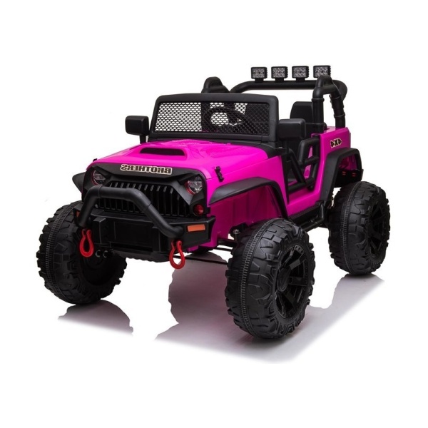  Elektrické autíčko Jeep Brothers růžové 24V 2x200W