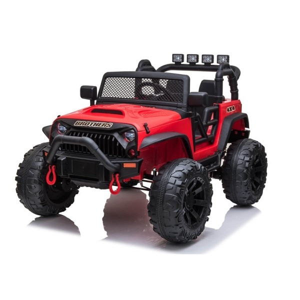  Elektrické autíčko Jeep Brothers červené 24V 2x200W