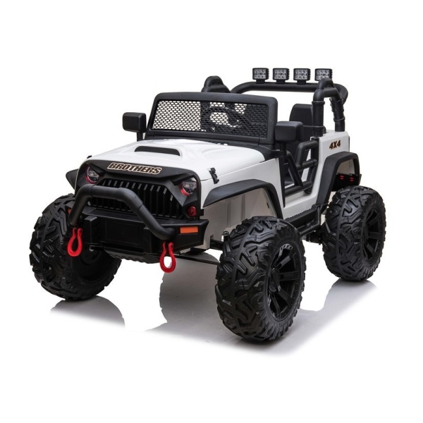  Elektrické autíčko Jeep Brothers bílé 24V 2x200W