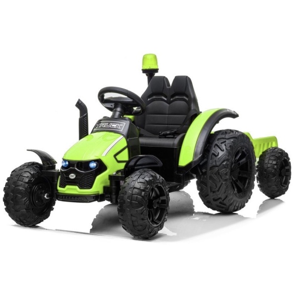  Dětský elektrický traktor s vlečkou Truck zelený