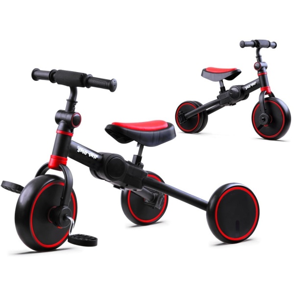  Dětské odrážedlo Tiny Bike 3v1 červené