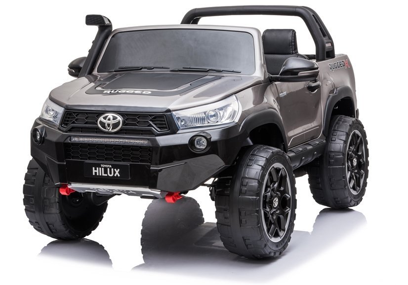 Dětské elektrické autíčko Toyota Hilux 4x4 lakované šedé