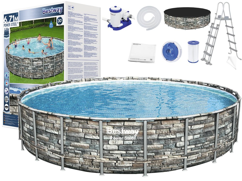 Bestway Bazén Bestway Power Steel 671x132 cm