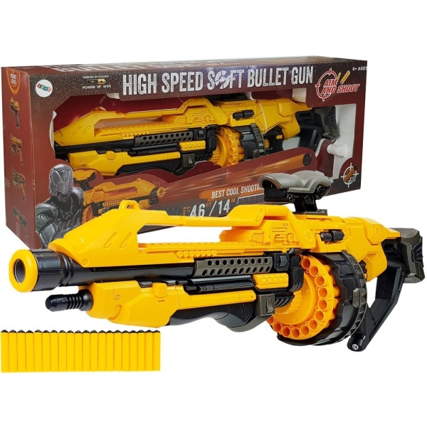  Velká automatická pistole na pěnové náboje žlutá