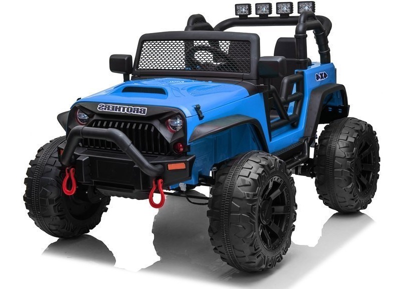 Elektrické autíčko Jeep Brothers 24V 2x200W lakované modré