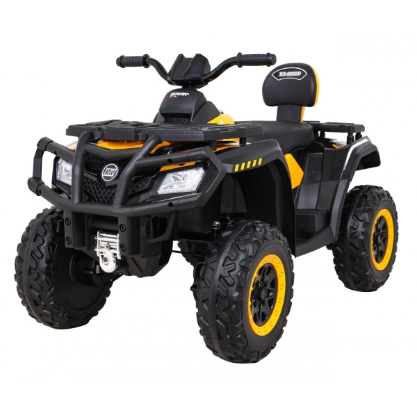  Dětská elektrická čtyřkolka XT-Speed 4x80W 24V žlutá