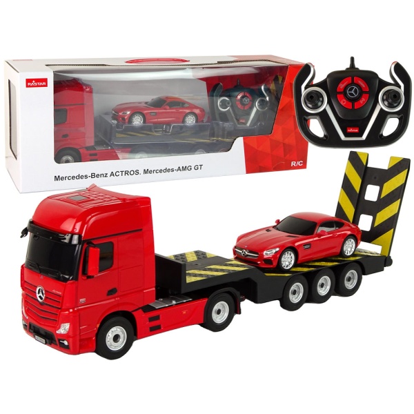 Nákladní auto Mercedes na dálkové ovládání RC 1:26 červené