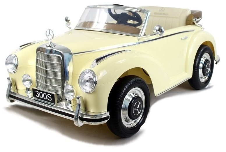 Elektrické autíčko Mercedes Benz 300S béžové  Elektrické autíčko Mercedes Benz 300S béžové