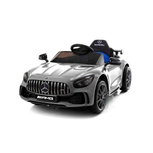  Elektrické autíčko Mercedes GTR lakované stříbrné