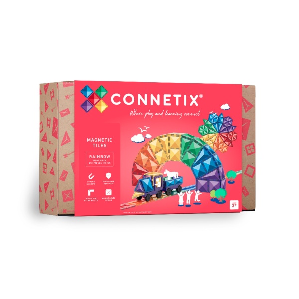 Connetix Connetix Tiles - Magnetická Stavebnice Duhová XXL 212 ks