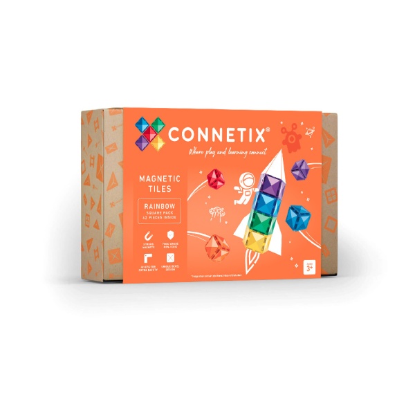 Connetix Connetix Tiles - Magnetická Stavebnice Duchové Čtverce 42 ks
