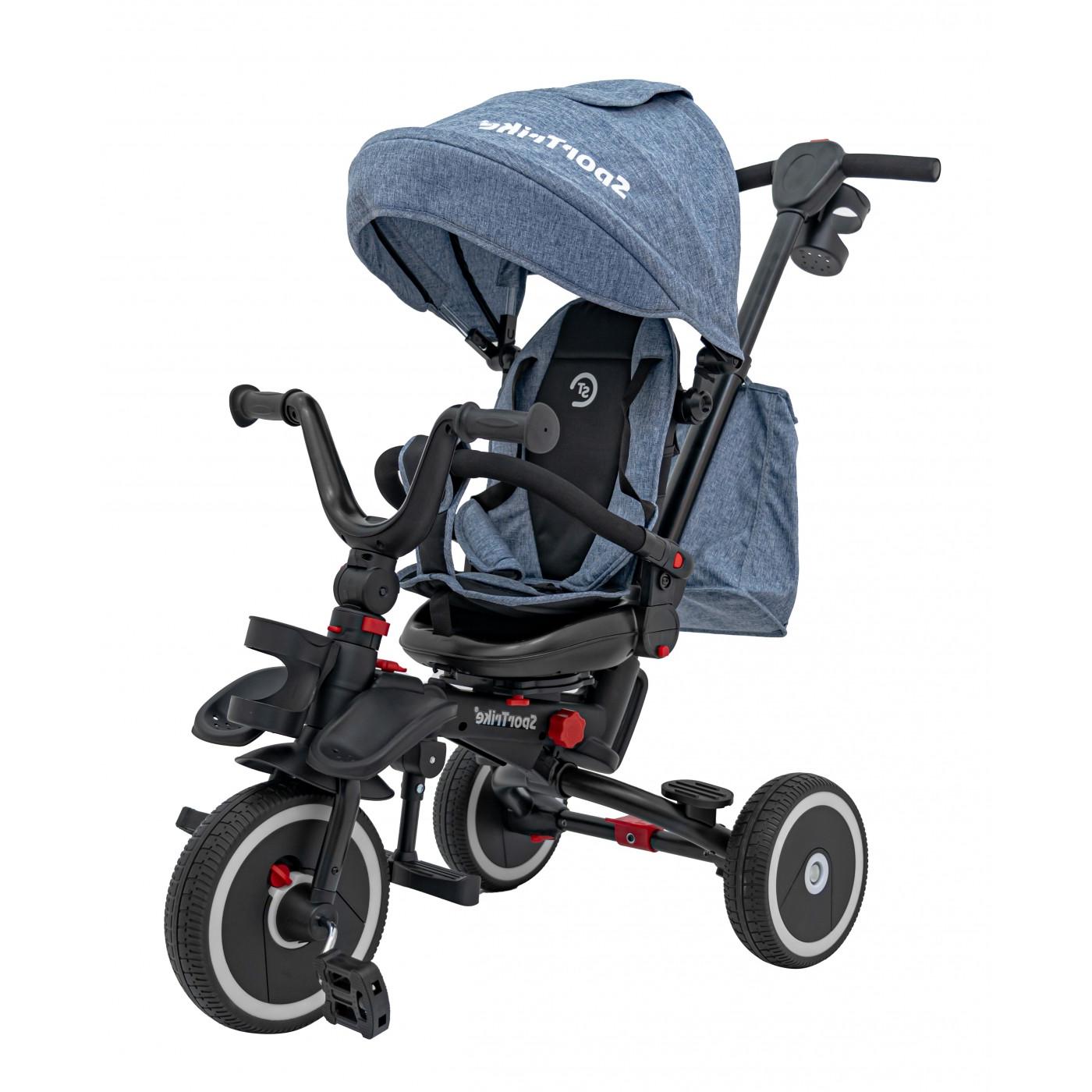 Dětská tříkolka RIDER se stříškou modrá