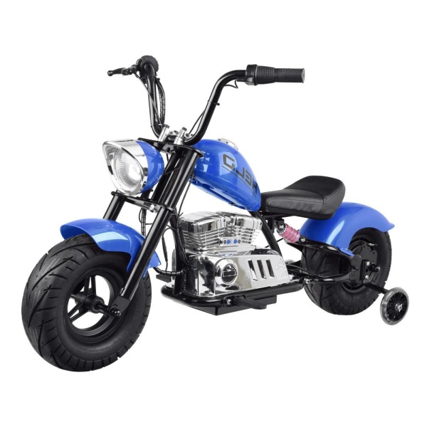  Dětská elektrická motorka Chopper 24V modrá