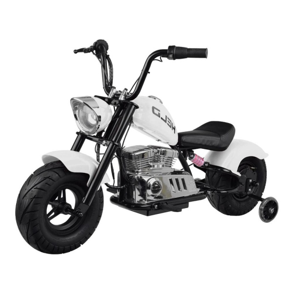  Dětská elektrická motorka Chopper 24V bílá