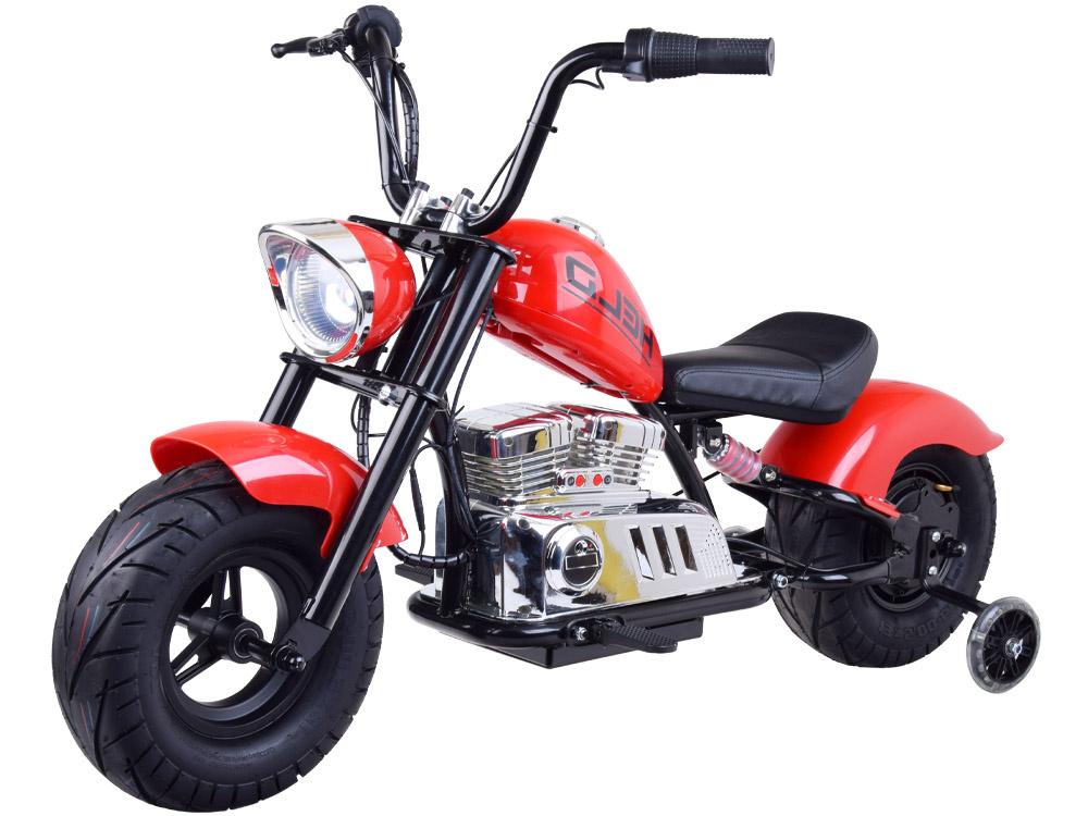 Dětská elektrická motorka Chopper 24V červená