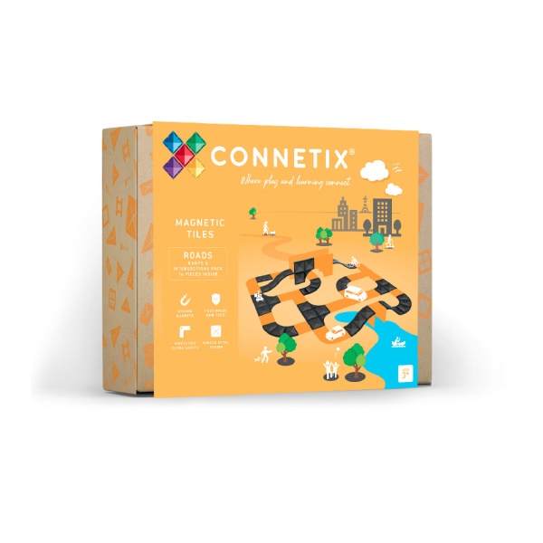 Connetix Connetix Tiles - Magnetická Stavebnice Rampy a Křižovatky 16 ks
