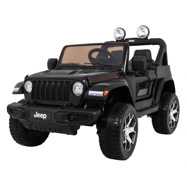  Elektrické autíčko Jeep Wrangler Rubicon 4x4 černé - Repasováno