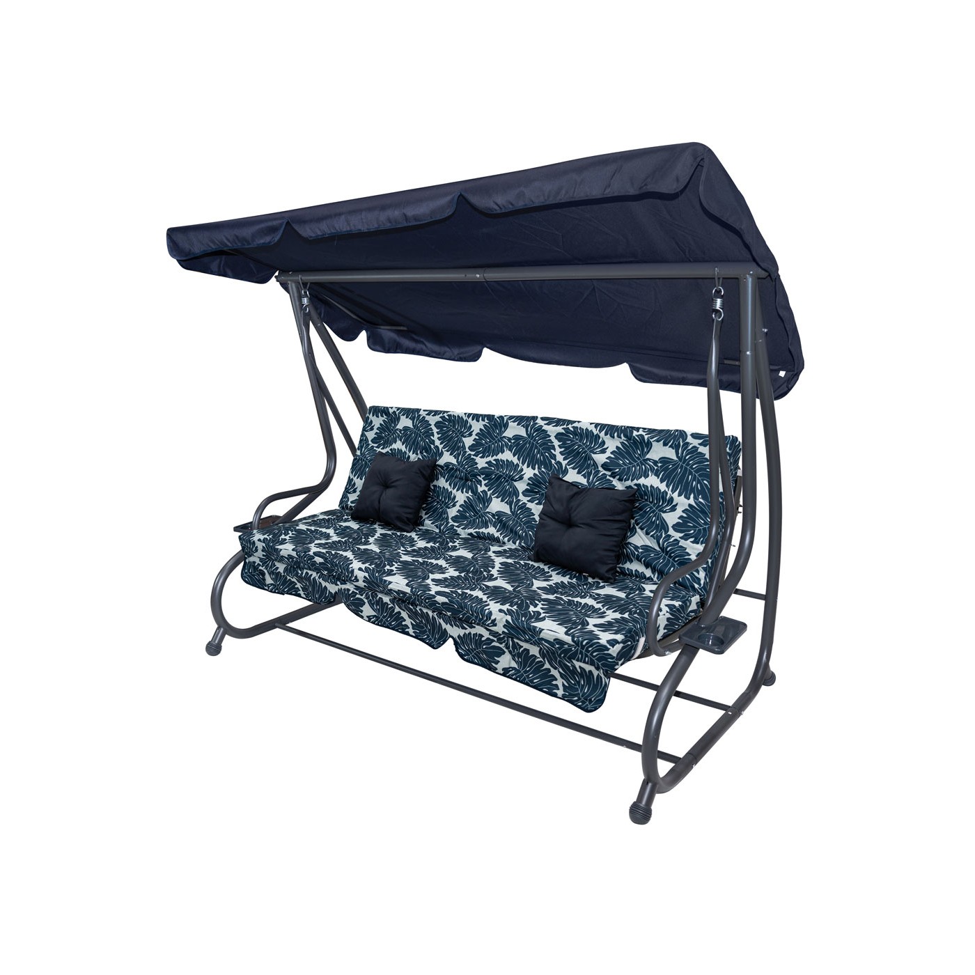 Zahradní houpačka 2v1 modrá s motivem