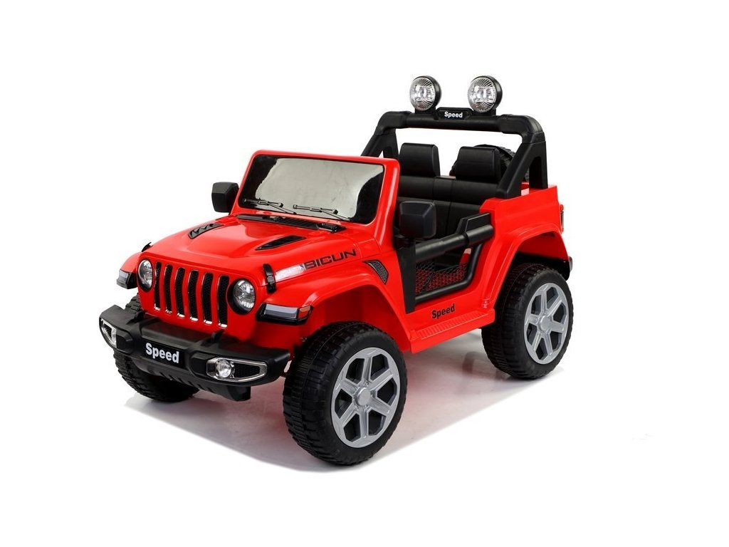 Mamido Elektrické autíčko SPEED 4x4 červené | 180W | EVA | LED | 2