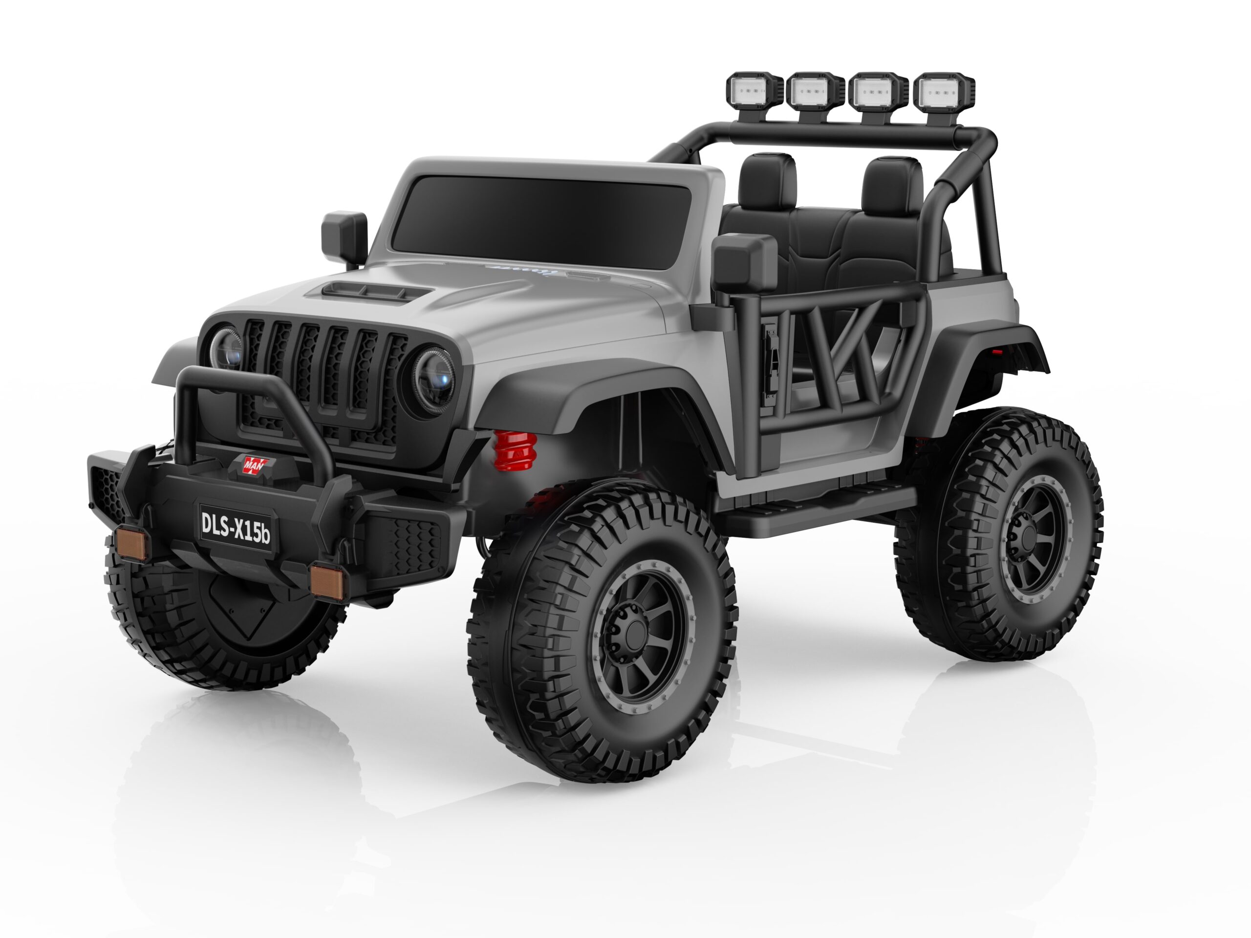 Mamido Elektrické autíčko Buggy BIG FOOT 4x4 šedé 24V | 800W | 60 kg | EVA | LED | 2