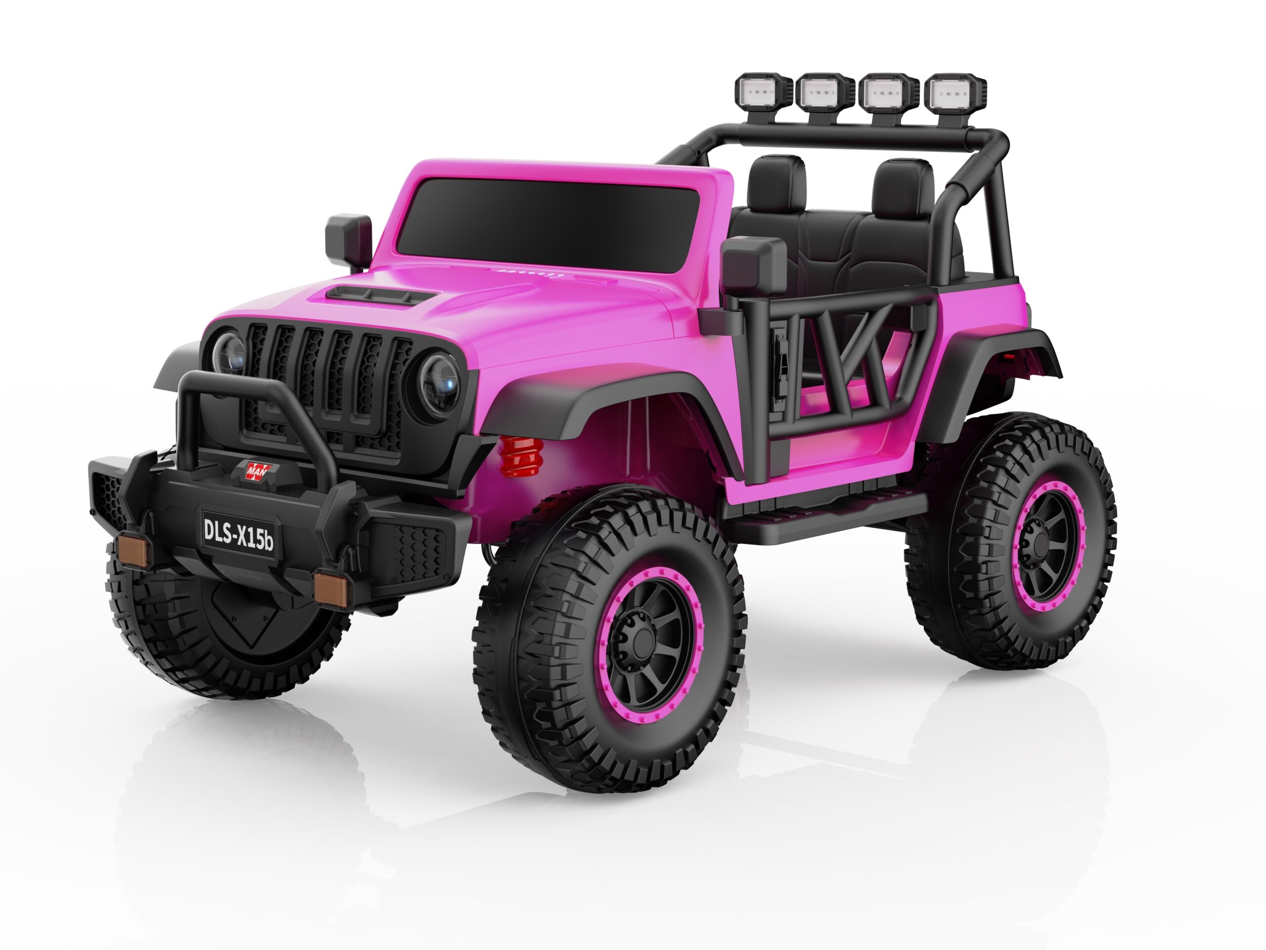 Mamido Elektrické autíčko Buggy BIG FOOT 4x4 rúžové 24V | 800W | 60 kg | EVA | LED | 2