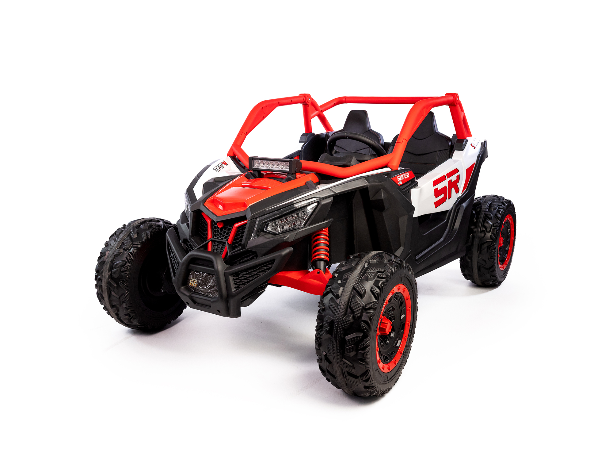 Mamido Elektrické autíčko Buggy Bumper 66 červené | 24V | 4x200W | EVA | LED | 2