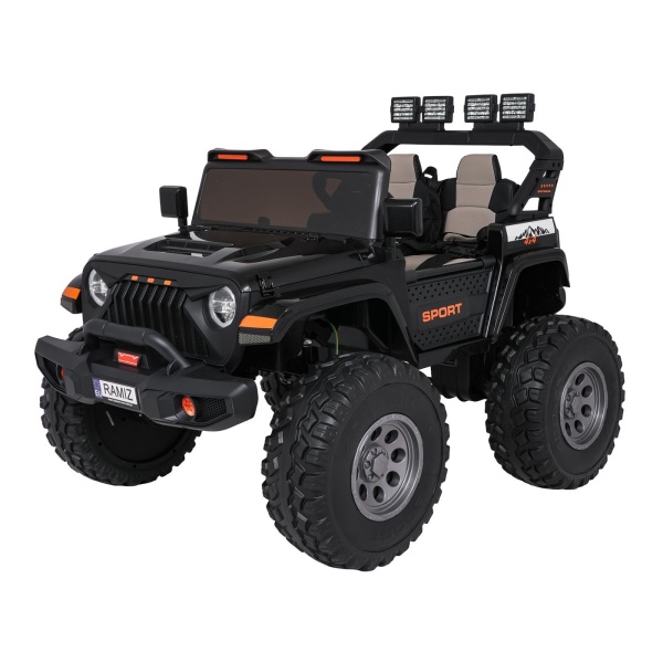  Elektrické autíčko Extreme Sport 4x4 s proměnlivou velikostí černé