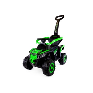  Mamido Speed MT280 Dětské elektrické odrážedlo | autíčko 3v1 s vodící tyčí zelené