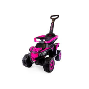 Speed MT280 Dětské elektrické odrážedlo | autíčko 3v1 s vodící tyčí NEW PINKY