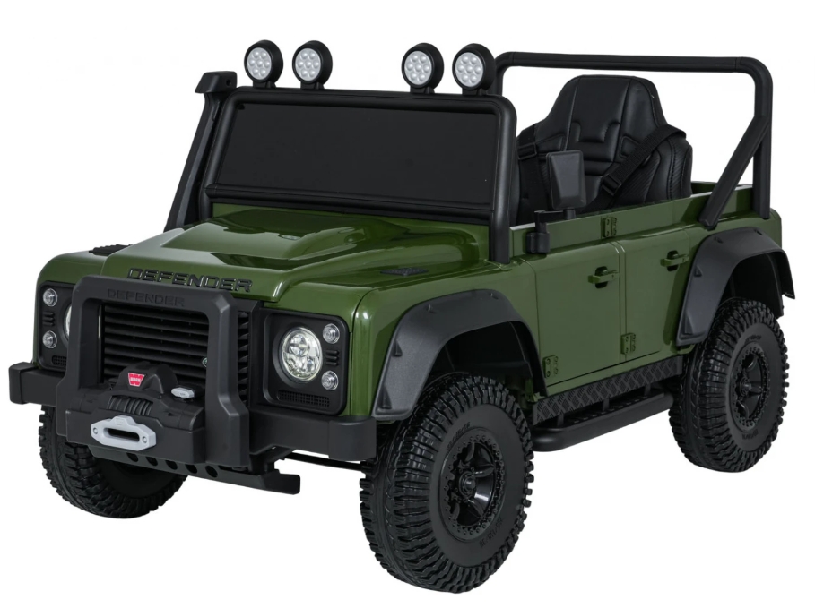 Dětské elektrické autíčko Land Rover Defender 110 SVX Concept zelené  Dětské elektrické autíčko Land Rover Defender 110 SVX Concept zelené