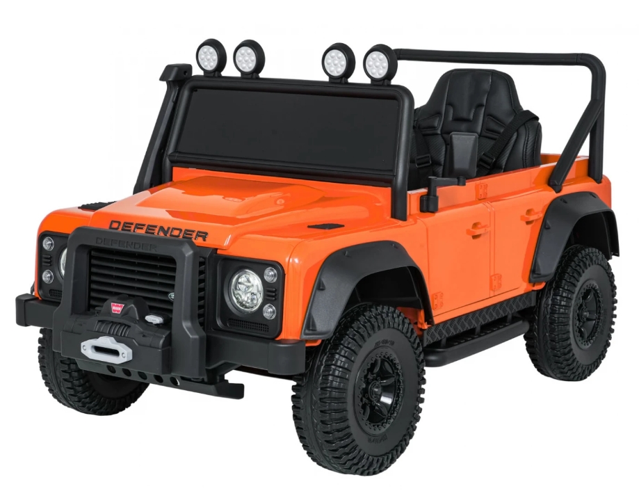 Dětské elektrické autíčko Land Rover Defender 110 SVX Concept oranžové  Dětské elektrické autíčko Land Rover Defender 110 SVX Concept oranžové