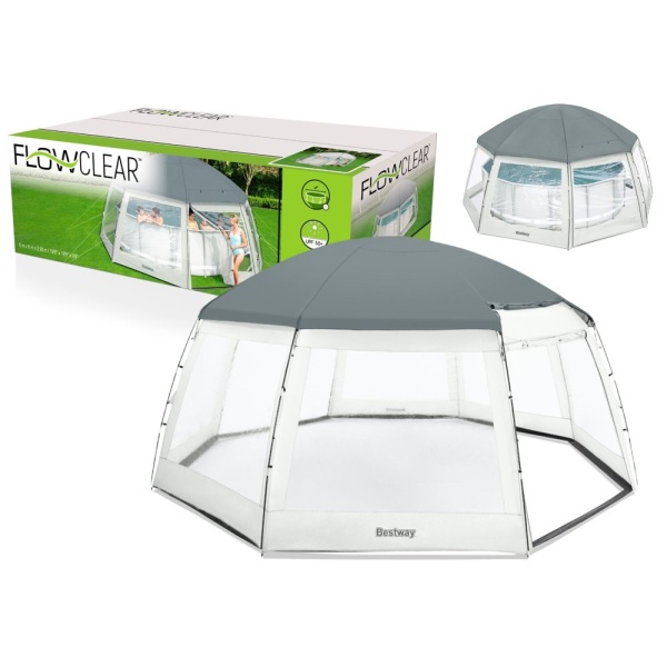  Bazénový stan 600 x 600 x 295 cm Bestway 58612