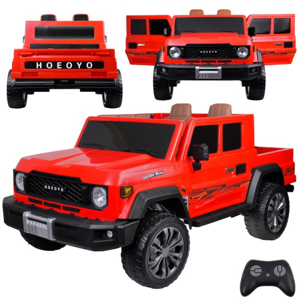  Dětské elektrické autíčko PICKUP 4x100W 24V červené