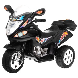  Dětská elektrická motorka skútr černý 1188