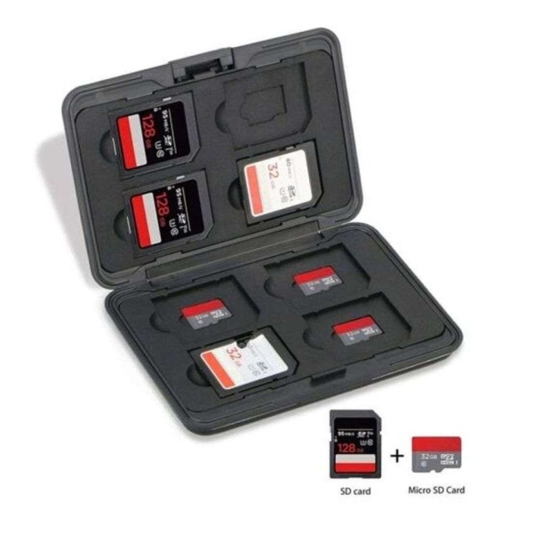 Voděodolné pouzdro na paměťové SD a Micro SD karty 1234