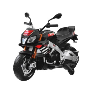 Dětská elektrická motorka Aprilia Tuono V4 černá